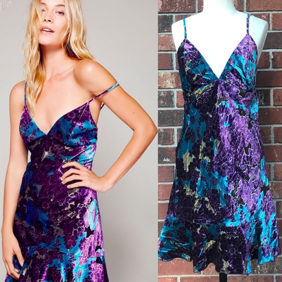 Anna Sui Dresses & Skirts - Free People x Anna Sui Burnout Slip Dress